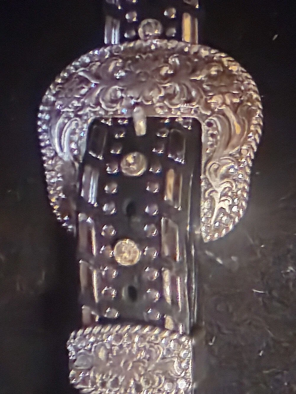 Rhinestone Western Belt- Rodeo 'n Biker Queen Bling- bling! Genuine Nocona